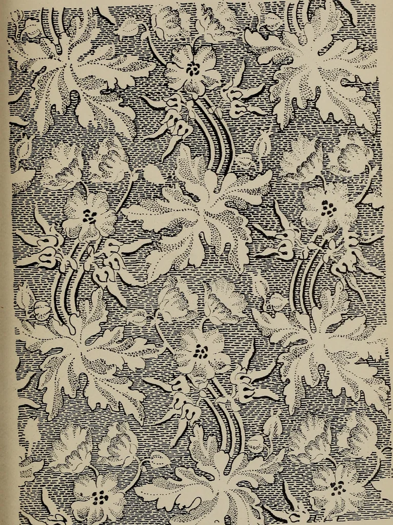 An illustration from A text book dealing with ornamental design for woven fabrics, 1897, leaf 216