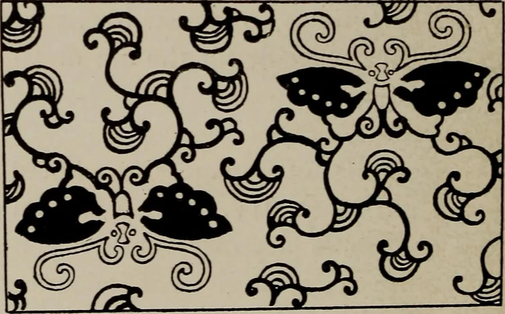 An illustration from A text book dealing with ornamental design for woven fabrics, 1897, leaf 249