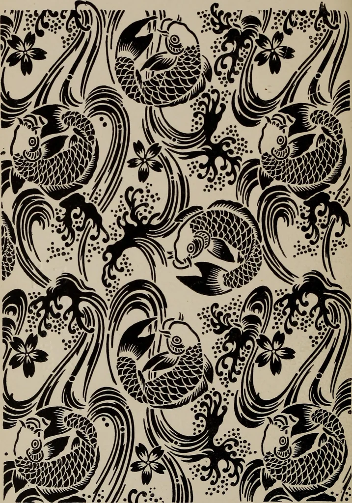 An illustration from A text book dealing with ornamental design for woven fabrics, 1897, leaf 253