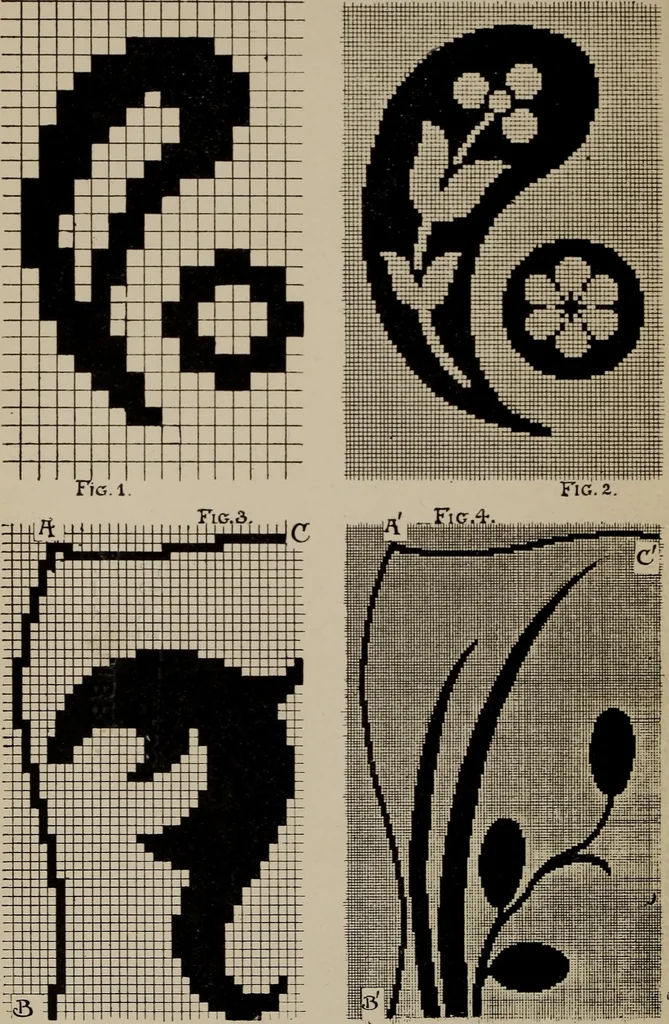 An illustration from A text book dealing with ornamental design for woven fabrics, 1897, leaf 269