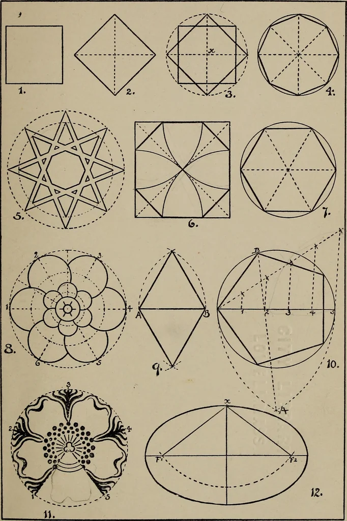 An illustration from A text book dealing with ornamental design for woven fabrics, 1897, leaf 30