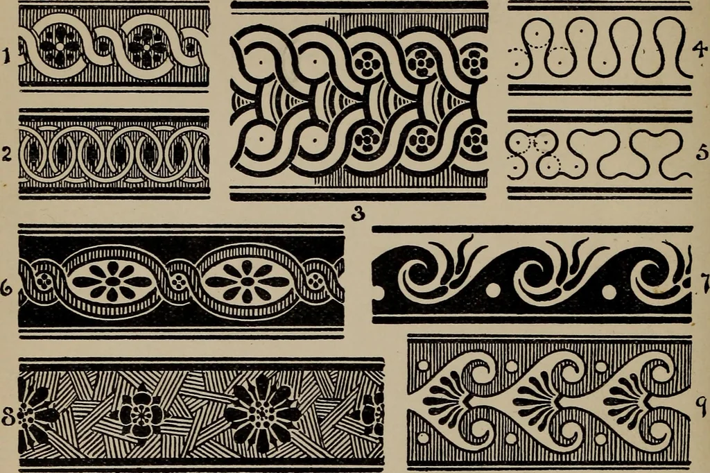 An illustration from A text book dealing with ornamental design for woven fabrics, 1897, leaf 43