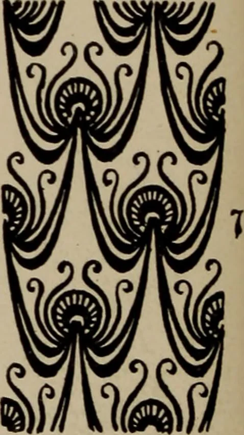 An illustration from A text book dealing with ornamental design for woven fabrics, 1897, leaf 47