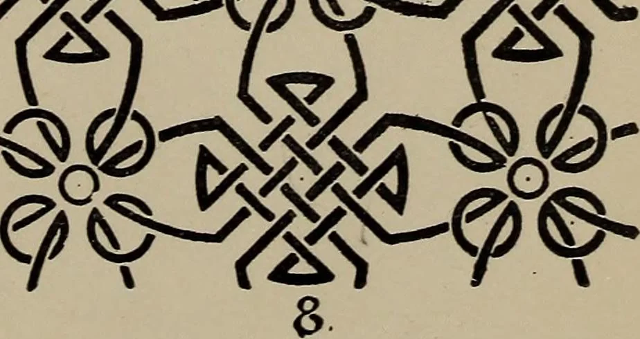 An illustration from A text book dealing with ornamental design for woven fabrics, 1897, leaf 50