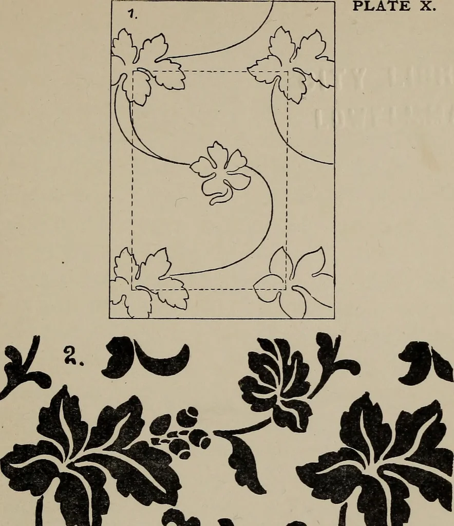 An illustration from A text book dealing with ornamental design for woven fabrics, 1897, leaf 60
