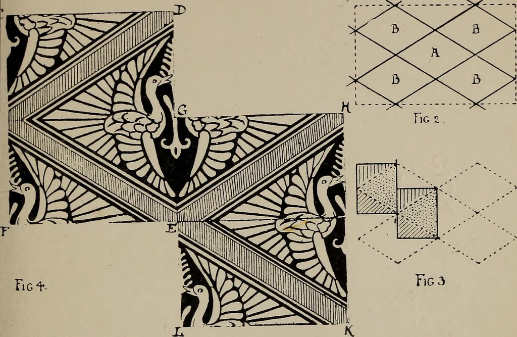 An illustration from A text book dealing with ornamental design for woven fabrics, 1897, leaf 68