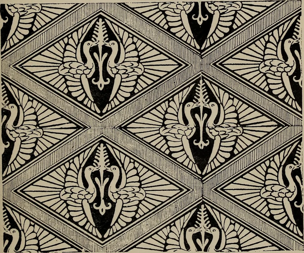 An illustration from A text book dealing with ornamental design for woven fabrics, 1897, leaf 68