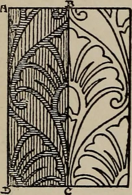 An illustration from A text book dealing with ornamental design for woven fabrics, 1897, leaf 73