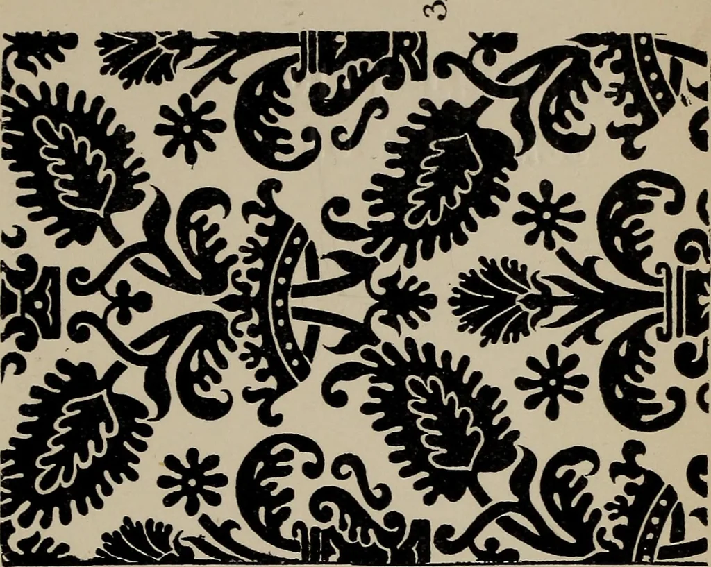 An illustration from A text book dealing with ornamental design for woven fabrics, 1897, leaf 74