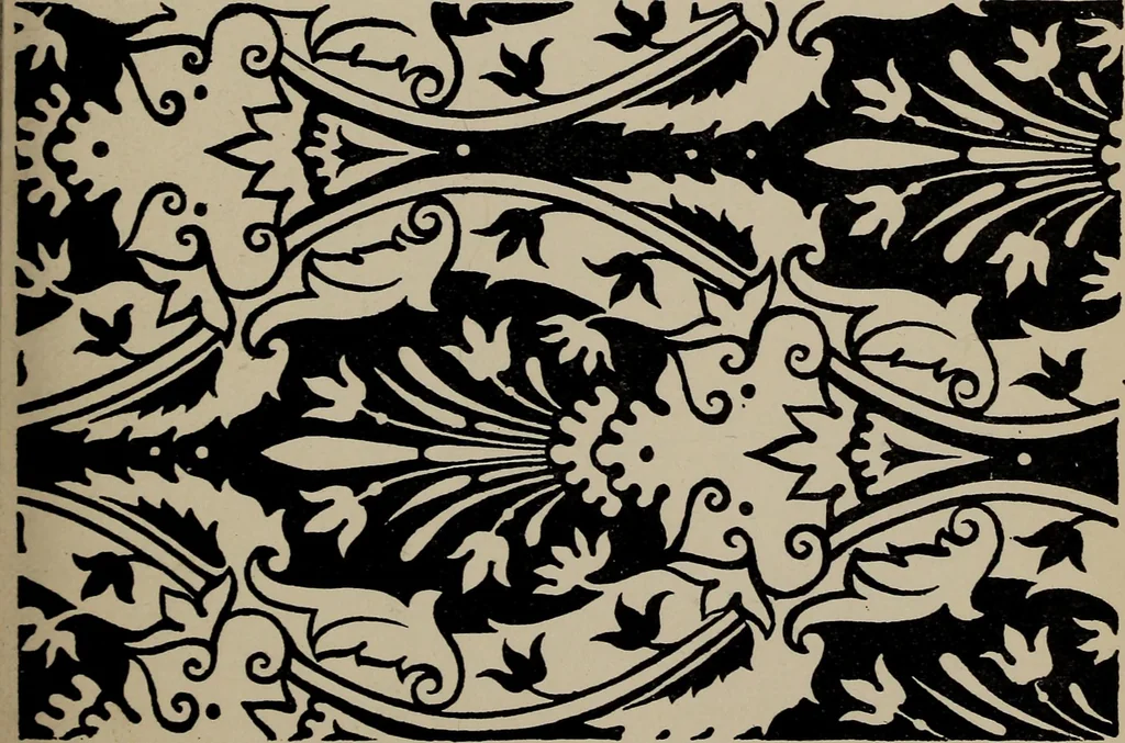 An illustration from A text book dealing with ornamental design for woven fabrics, 1897, leaf 74