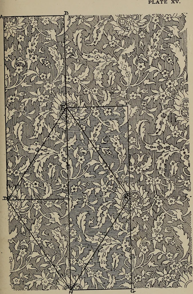 An illustration from A text book dealing with ornamental design for woven fabrics, 1897, leaf 80