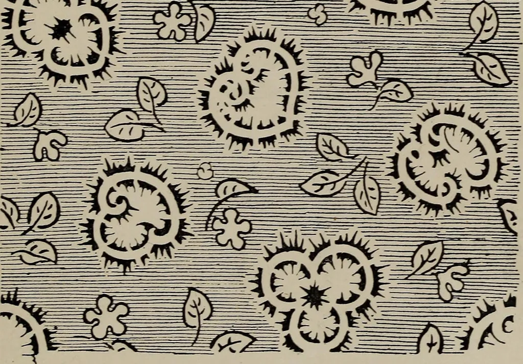 An illustration from A text book dealing with ornamental design for woven fabrics, 1897, leaf 98