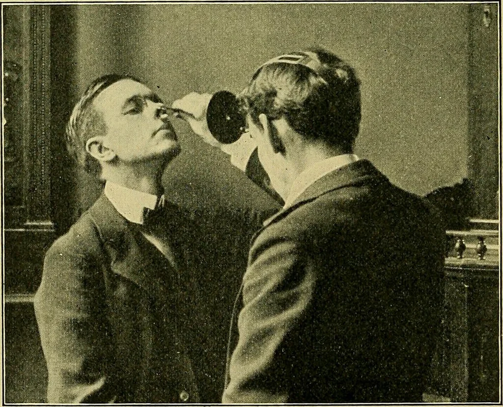 An illustration from A text-book of diseases of the nose and throat, 1904, leaf 47