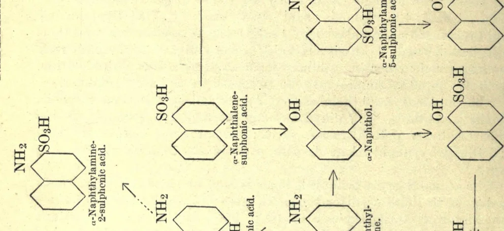 An illustration from A text-book of dye chemistry; the chemistry of dye-stuffs, 1920, leaf 76