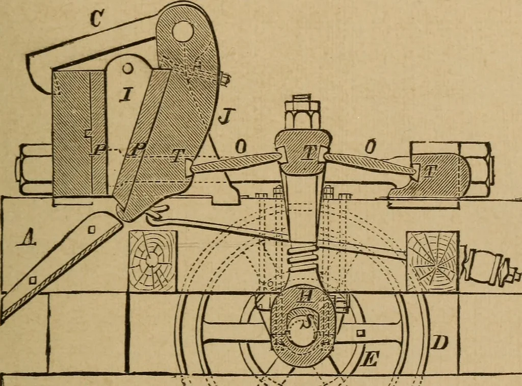 An illustration from A text book of elementary mechanics, for the use of colleges and schools, 1881, leaf 230