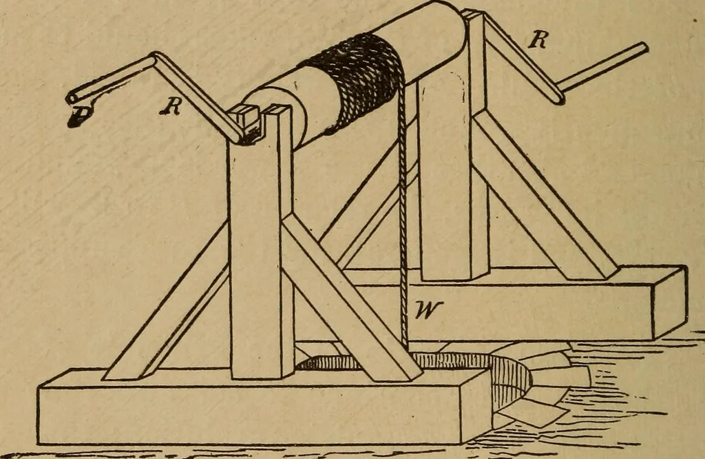 An illustration from A text book of elementary mechanics, for the use of colleges and schools, 1881, leaf 237