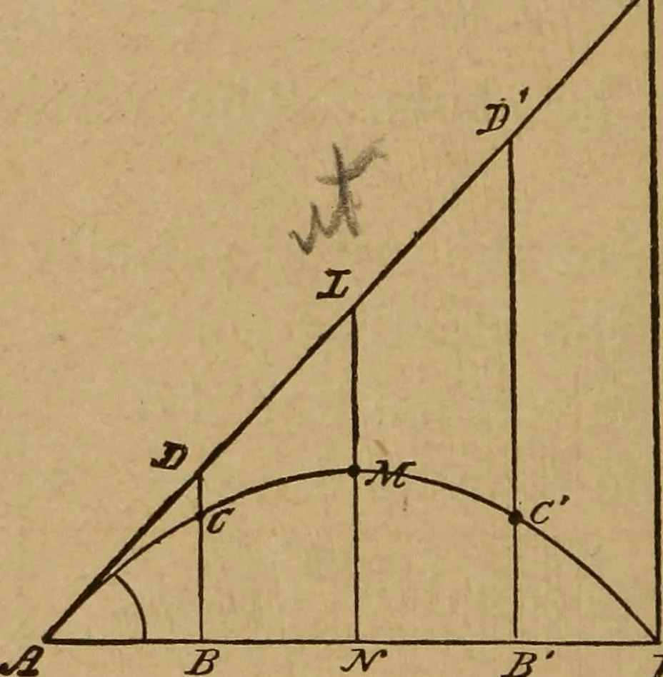 An illustration from A text book of elementary mechanics, for the use of colleges and schools, 1881, leaf 65