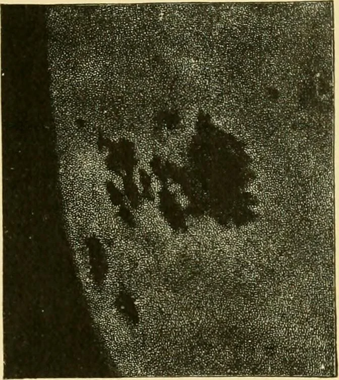 An illustration from A text-book of general astronomy : for colleges and scientific schools, 1888, leaf 214