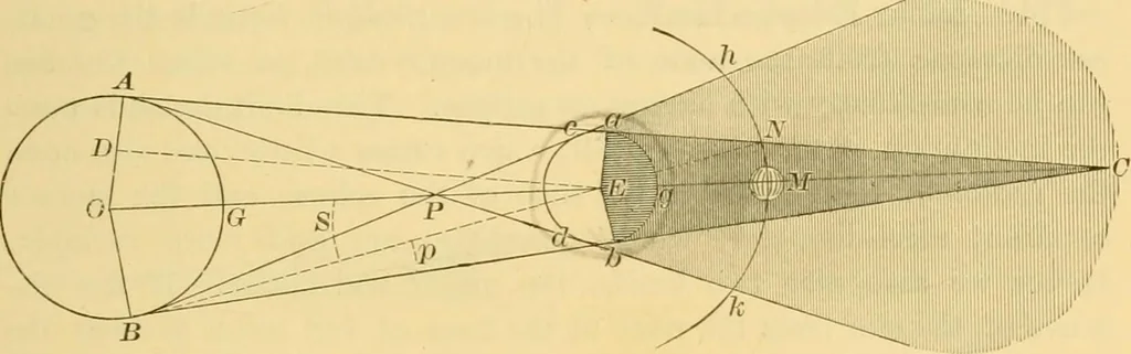 An illustration from A text-book of general astronomy : for colleges and scientific schools, 1888, leaf 244