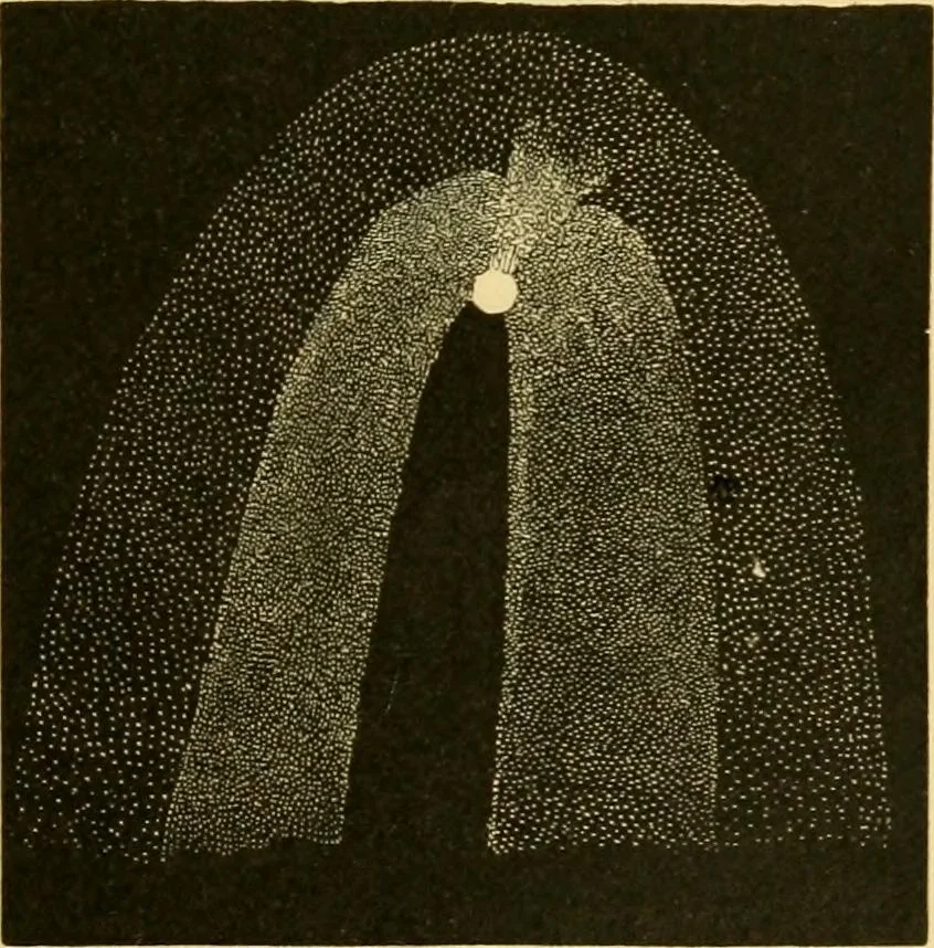 An illustration from A text-book of general astronomy : for colleges and scientific schools, 1888, leaf 424