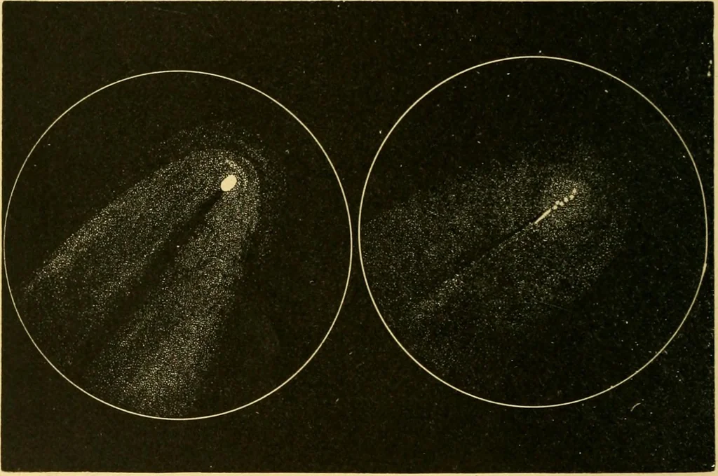 An illustration from A text-book of general astronomy : for colleges and scientific schools, 1888, leaf 439