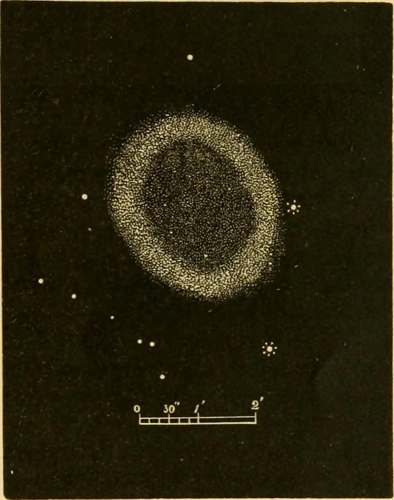 An illustration from A text-book of general astronomy : for colleges and scientific schools, 1888, leaf 518