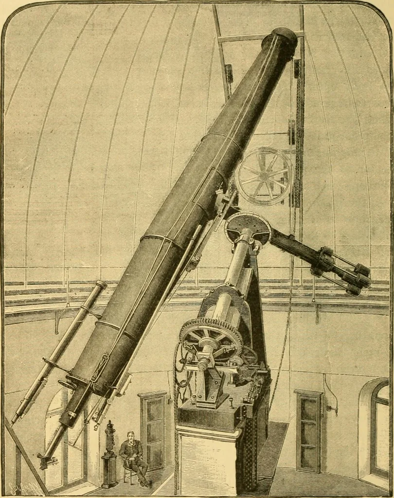 An illustration from A text-book of general astronomy : for colleges and scientific schools, 1888, leaf 63