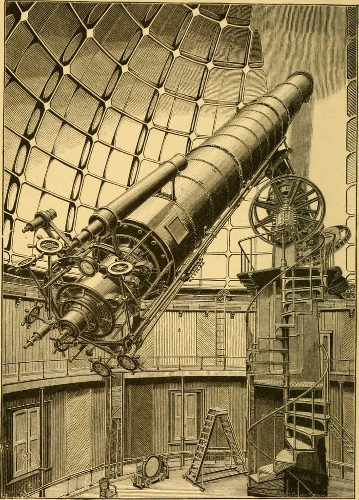 An illustration from A text-book of general astronomy : for colleges and scientific schools, 1888, leaf 7