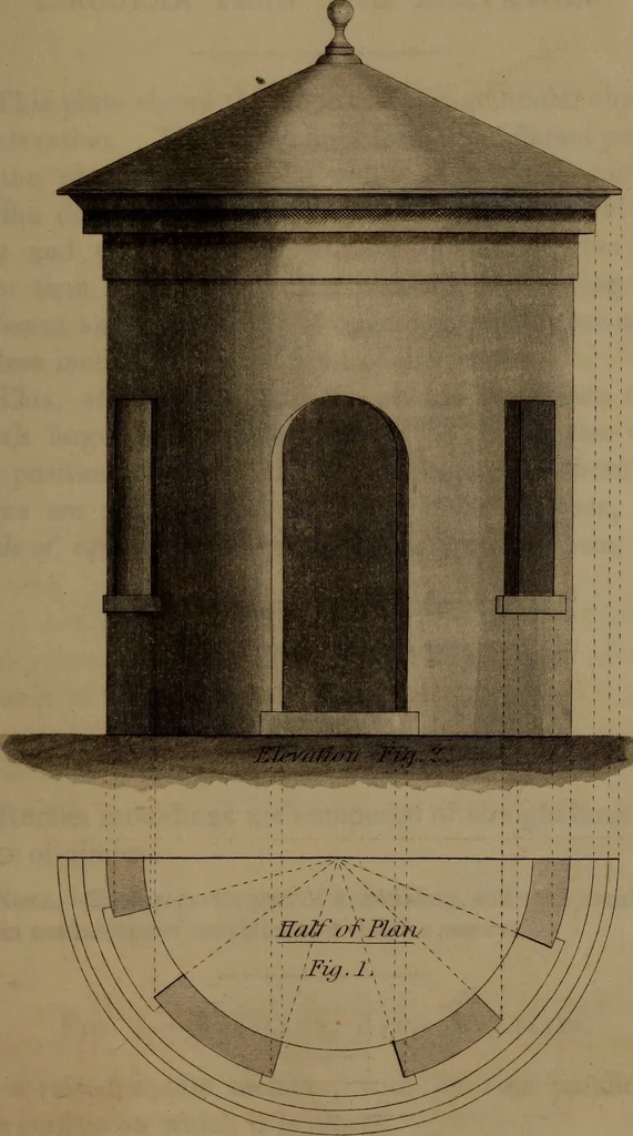 An illustration from A text book of geometrical drawing : abridged from the octavo edition : for the use of schools in which the definitions and rules of geometry are familiarly explained, the practical problems are arranged from the most simple to the more complex, and in their description technicalities are avoided as much as possible : with an introduction to isometrical drawing : and an essay on linear perspective and shadows ..., 1849, leaf 138