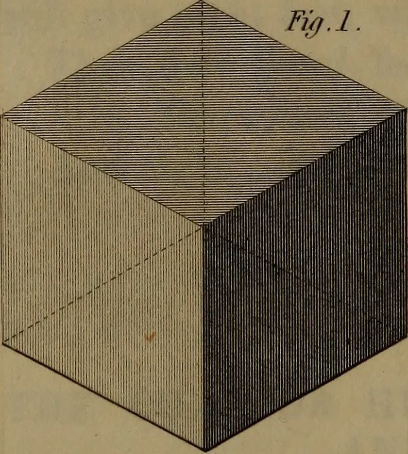 An illustration from A text book of geometrical drawing : abridged from the octavo edition : for the use of schools in which the definitions and rules of geometry are familiarly explained, the practical problems are arranged from the most simple to the more complex, and in their description technicalities are avoided as much as possible : with an introduction to isometrical drawing : and an essay on linear perspective and shadows ..., 1849, leaf 87