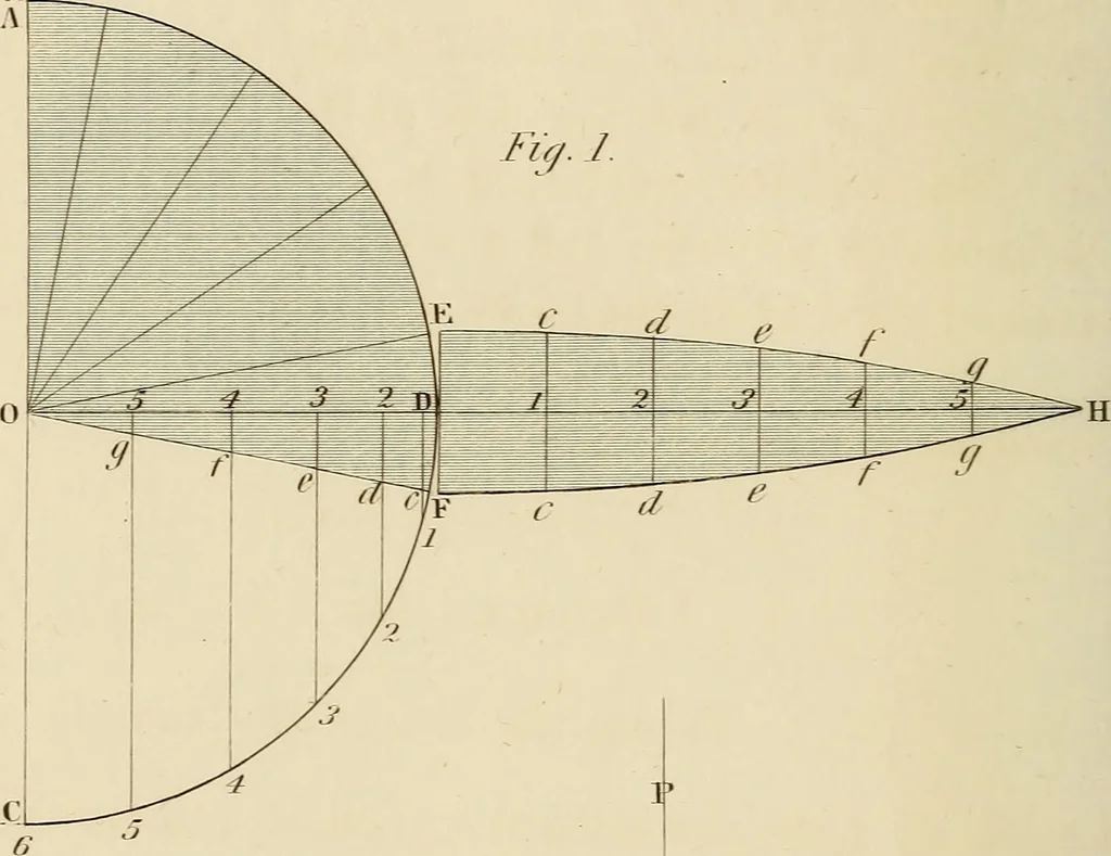 An illustration from A text book of geometrical drawing, for the use of mechanics and schools, in which the definitions and rules of geometry are familiarly explained, 1849, leaf 107