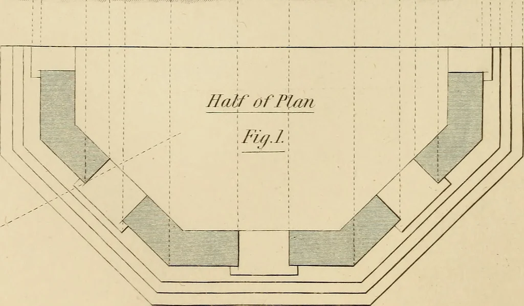 An illustration from A text book of geometrical drawing, for the use of mechanics and schools, in which the definitions and rules of geometry are familiarly explained, 1849, leaf 135