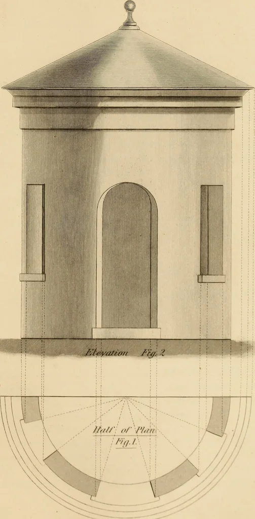 An illustration from A text book of geometrical drawing, for the use of mechanics and schools, in which the definitions and rules of geometry are familiarly explained, 1849, leaf 136