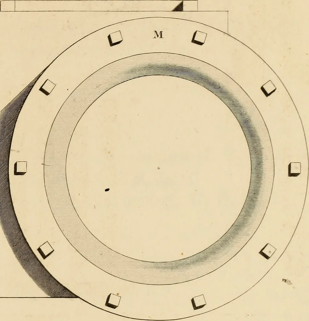 An illustration from A text book of geometrical drawing, for the use of mechanics and schools, in which the definitions and rules of geometry are familiarly explained, 1849, leaf 156