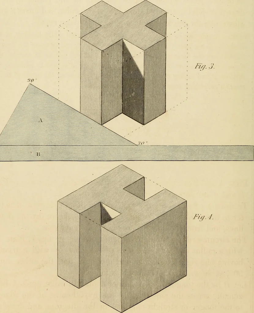 An illustration from A text book of geometrical drawing, for the use of mechanics and schools, in which the definitions and rules of geometry are familiarly explained, 1849, leaf 163
