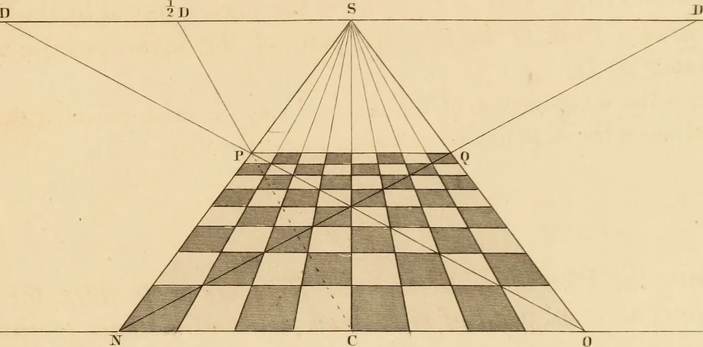 An illustration from A text book of geometrical drawing, for the use of mechanics and schools, in which the definitions and rules of geometry are familiarly explained, 1849, leaf 188