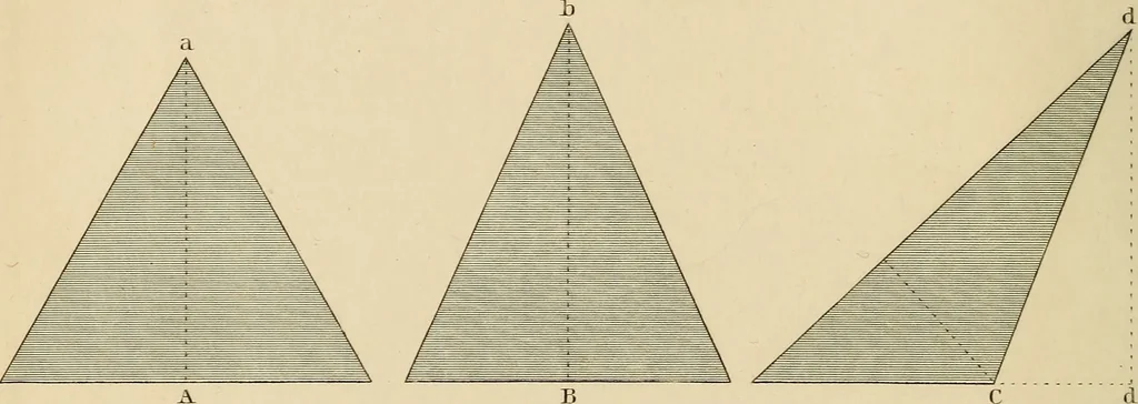 An illustration from A text book of geometrical drawing, for the use of mechanics and schools, in which the definitions and rules of geometry are familiarly explained, 1849, leaf 21