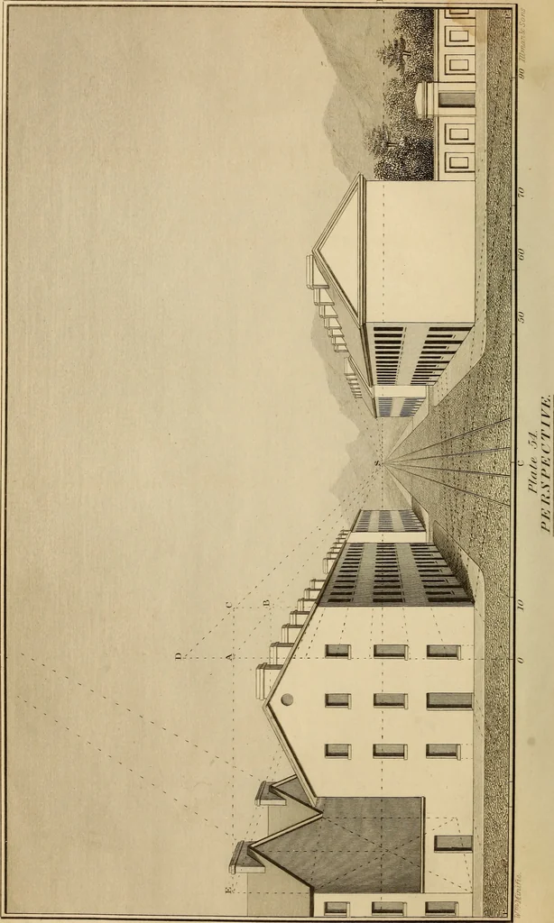 An illustration from A text book of geometrical drawing, for the use of mechanics and schools, in which the definitions and rules of geometry are familiarly explained, 1849, leaf 9