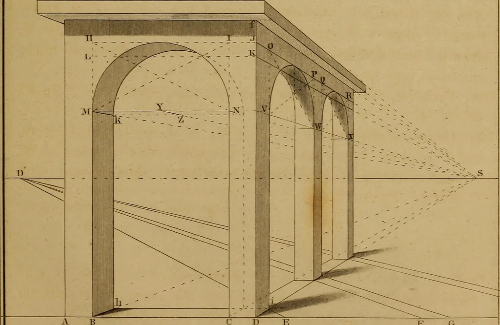 An illustration from A text-book of geometrical drawing, for the use of mechanics and schools, in which the definitions and rules of geometry are familiarly explained .., 1850, leaf 208