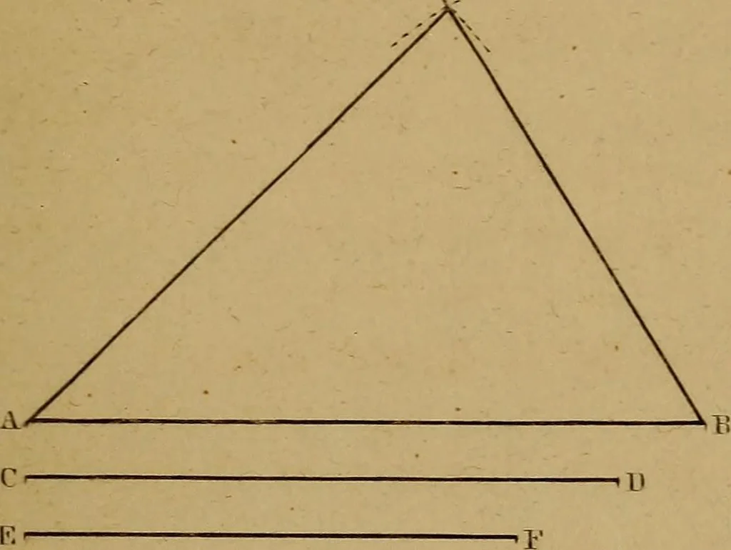 An illustration from A text-book of geometrical drawing, for the use of mechanics and schools, in which the definitions and rules of geometry are familiarly explained .., 1850, leaf 38