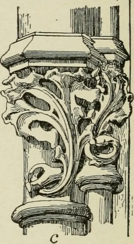 An illustration from A text-book of the history of architecture, 1904, leaf 243