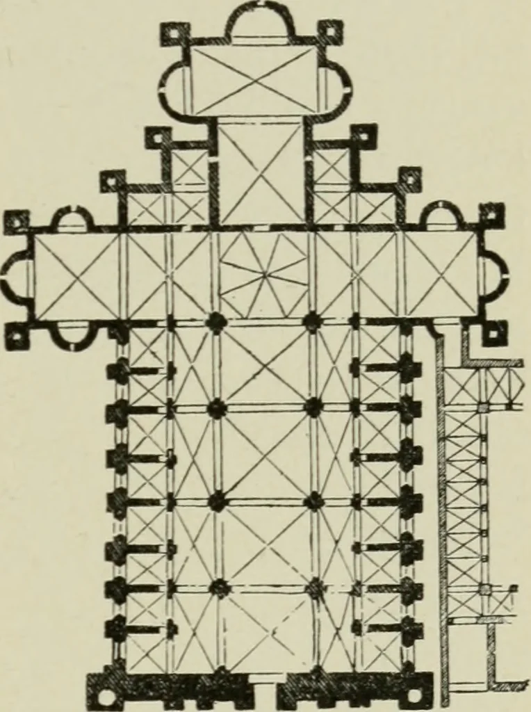 An illustration from A text-book of the history of architecture, 1904, leaf 296