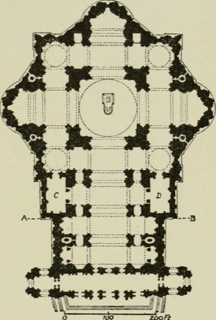 An illustration from A text-book of the history of architecture, 1904, leaf 328
