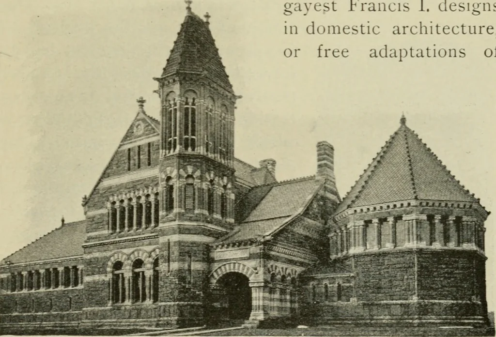 An illustration from A text-book of the history of architecture, 1904, leaf 428
