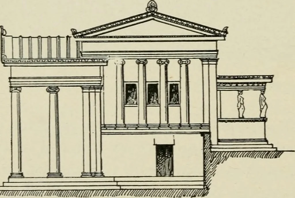 An illustration from A text-book of the history of architecture, 1904, leaf 97