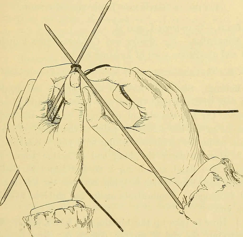 An illustration from A text-book of needlework, knitting and cutting out : with methods of teaching, 1893, leaf 40
