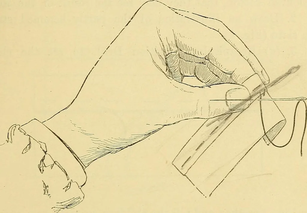 An illustration from A text-book of needlework, knitting and cutting out : with methods of teaching, 1893, leaf 48