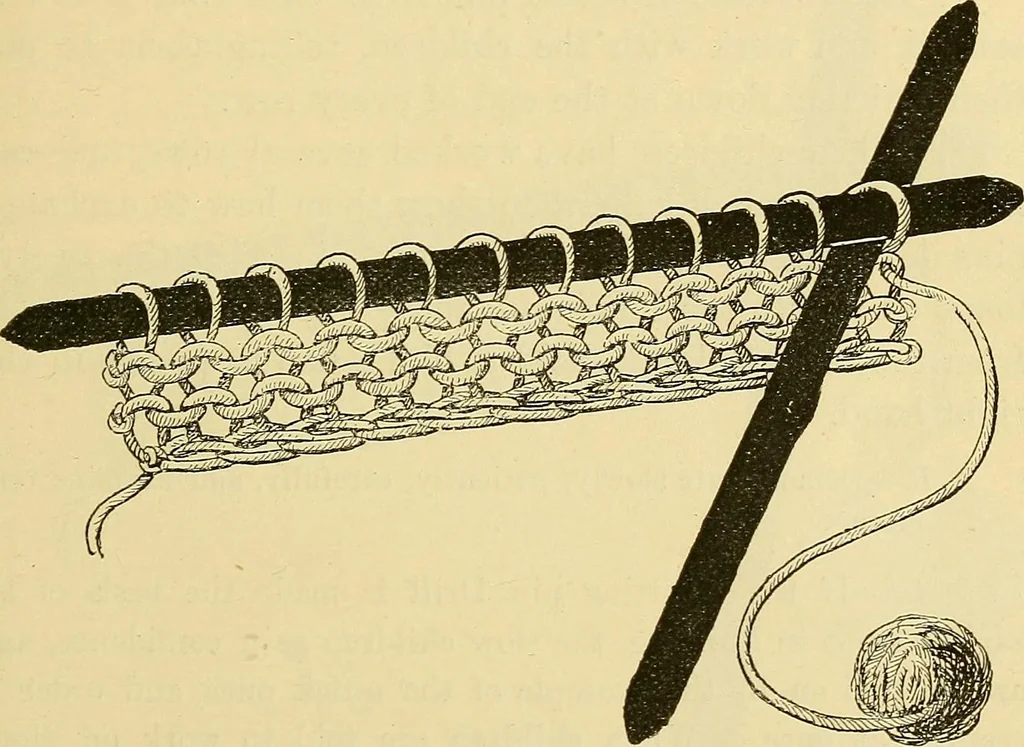 An illustration from A text-book of needlework, knitting and cutting out : with methods of teaching, 1893, leaf 58