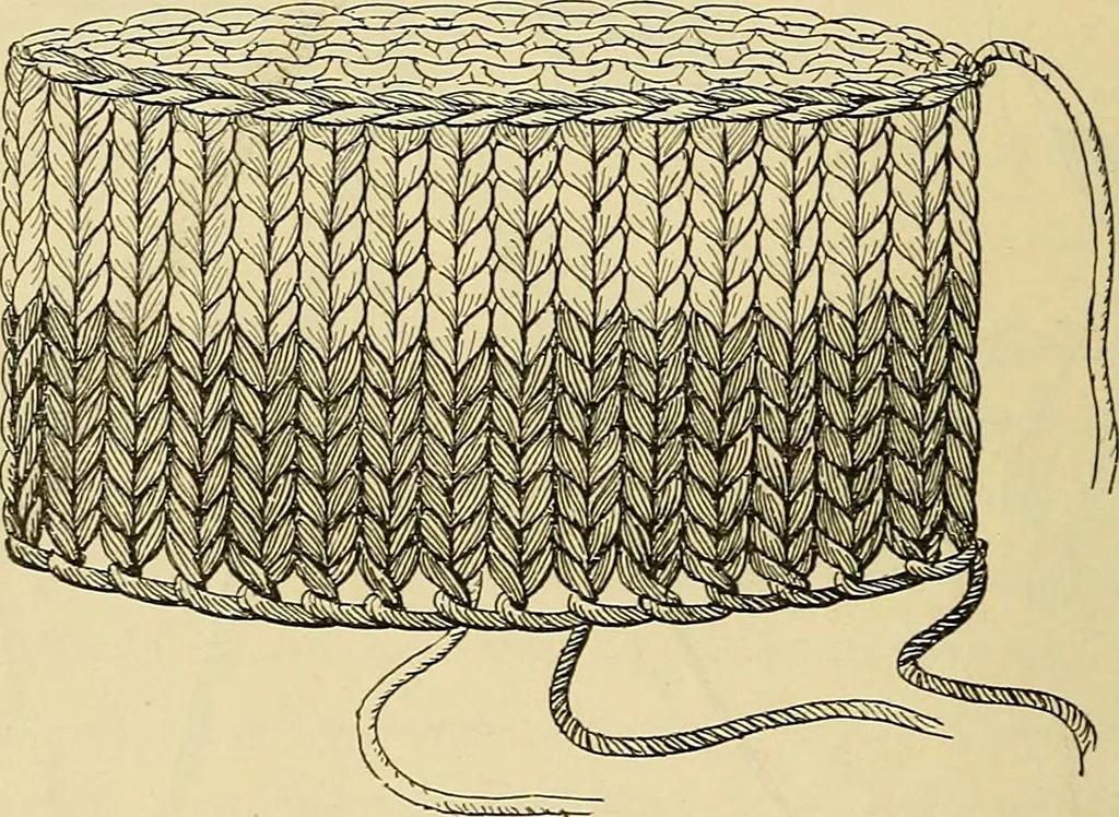 An illustration from A text-book of needlework, knitting and cutting out : with methods of teaching, 1893, leaf 85