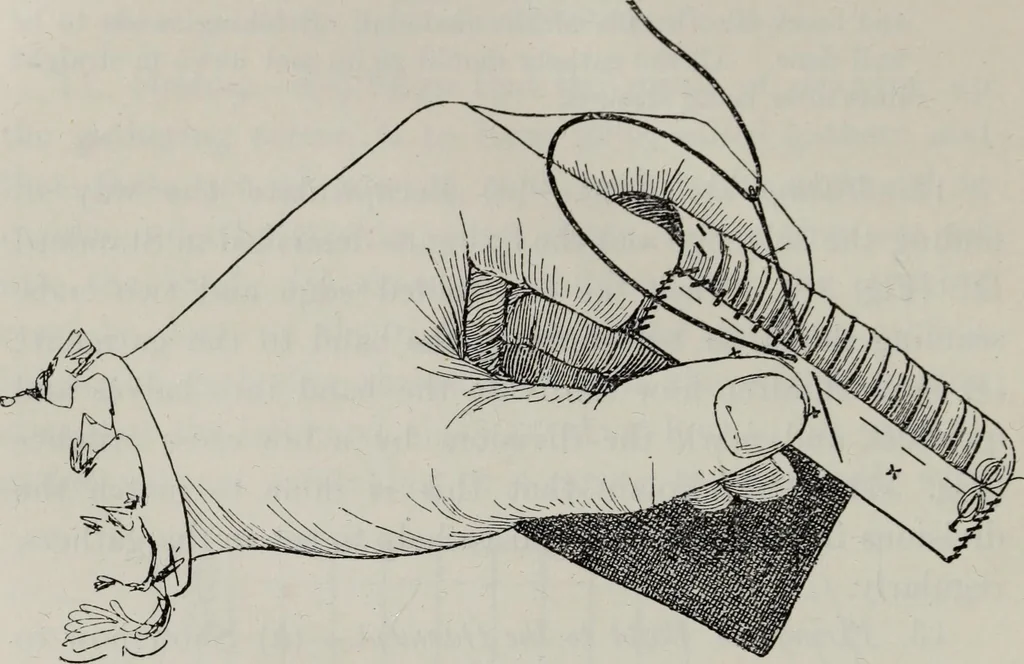 An illustration from A text-book of needlework, knitting, and cutting out : with methods of teaching, 1893, leaf 127